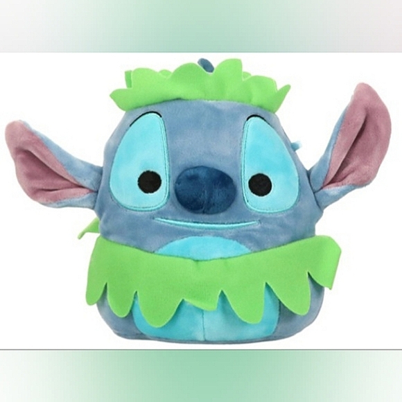 Squishmallows Stitch Hula Skirt Disney 2023 Stuffed Plush Toy Kellytoy 8" Hawaii - Picture 1 of 3